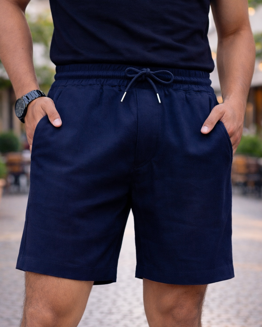 Short Lino - Azul