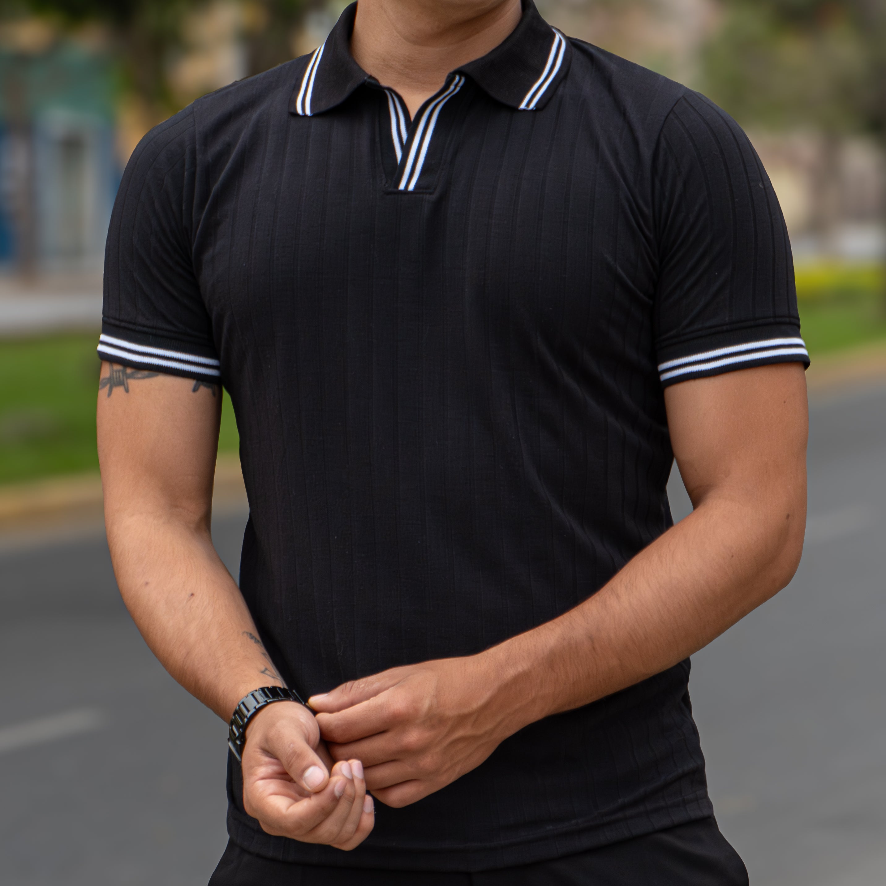 CAMISERO MONACO | NEGRO DR