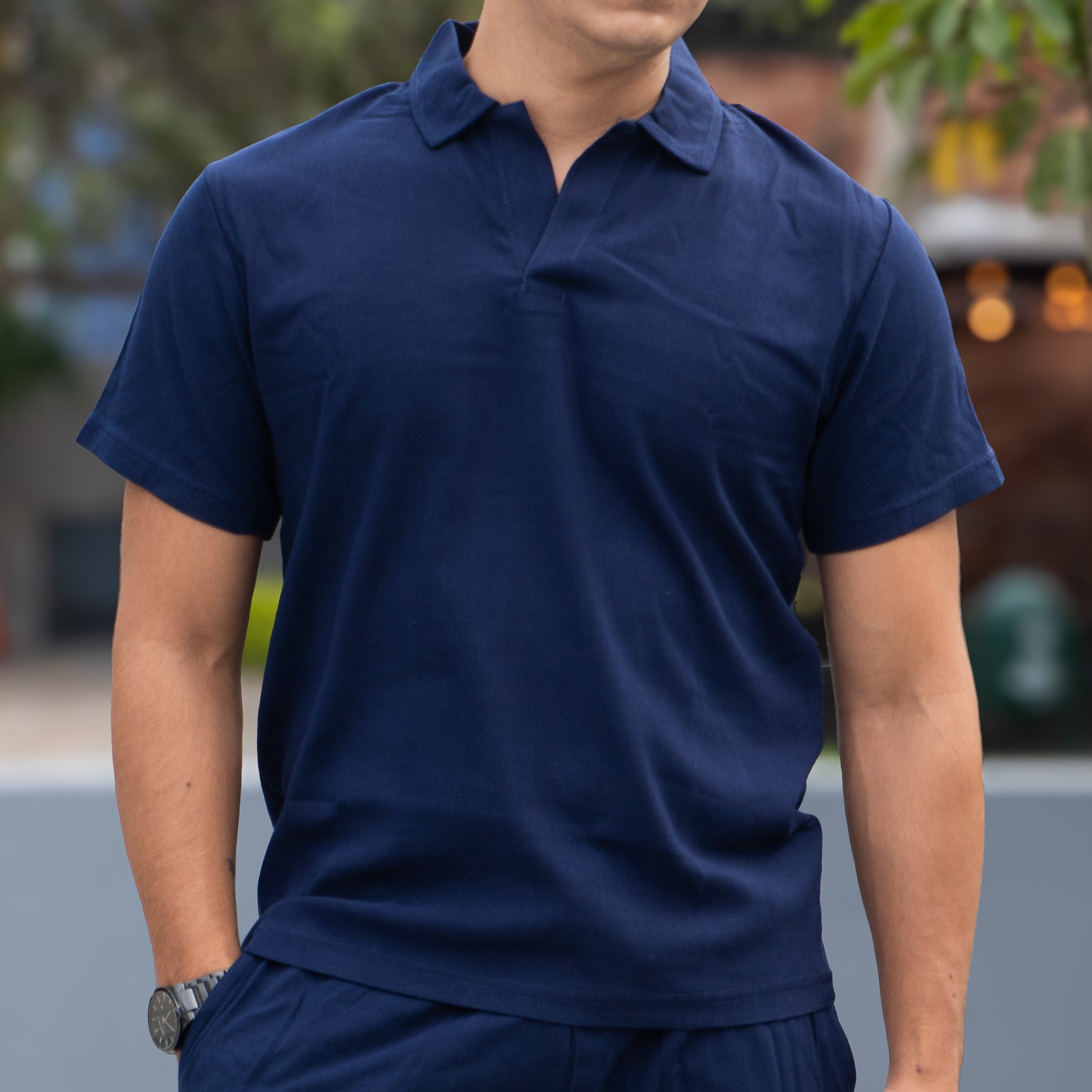Camisero Lino - Azul