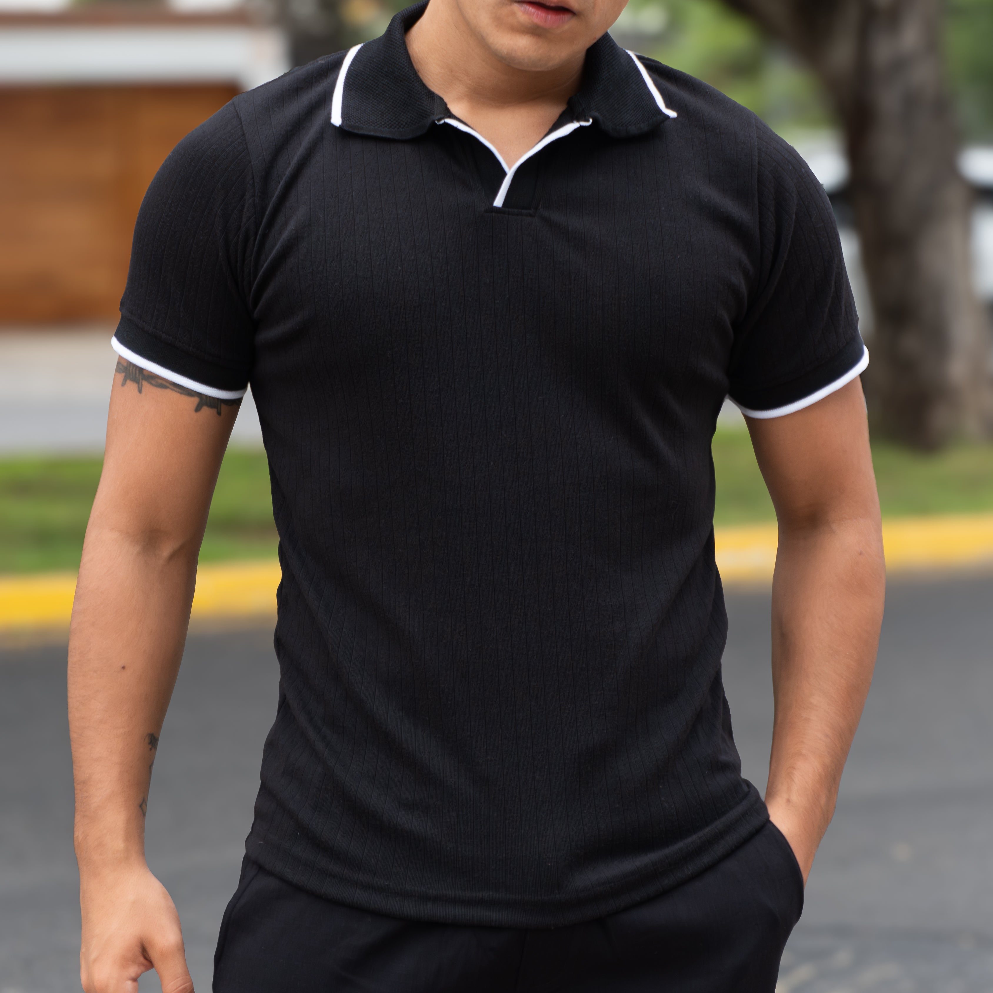 Camisero Old Money - Negro