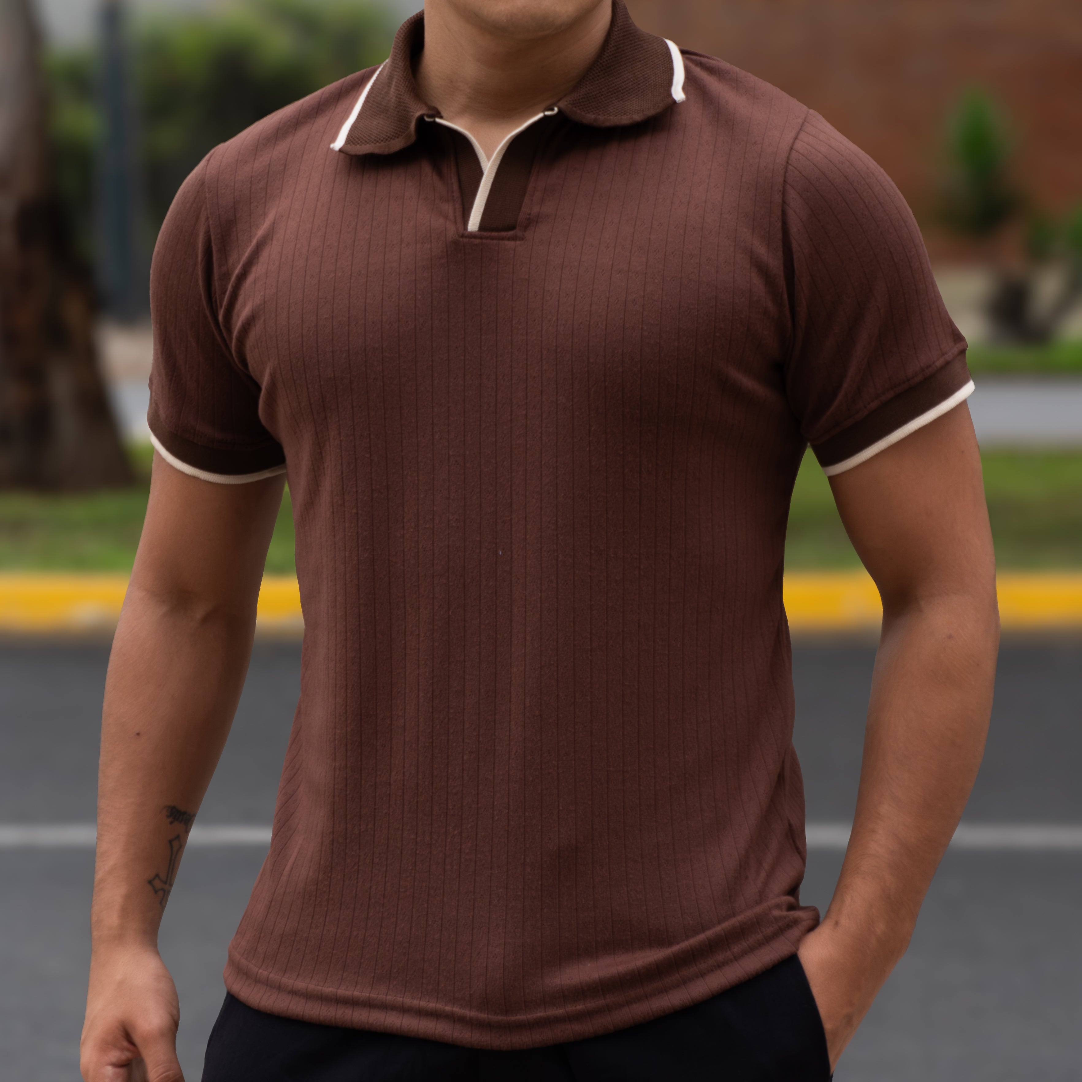 Camisero Old Money - Marron