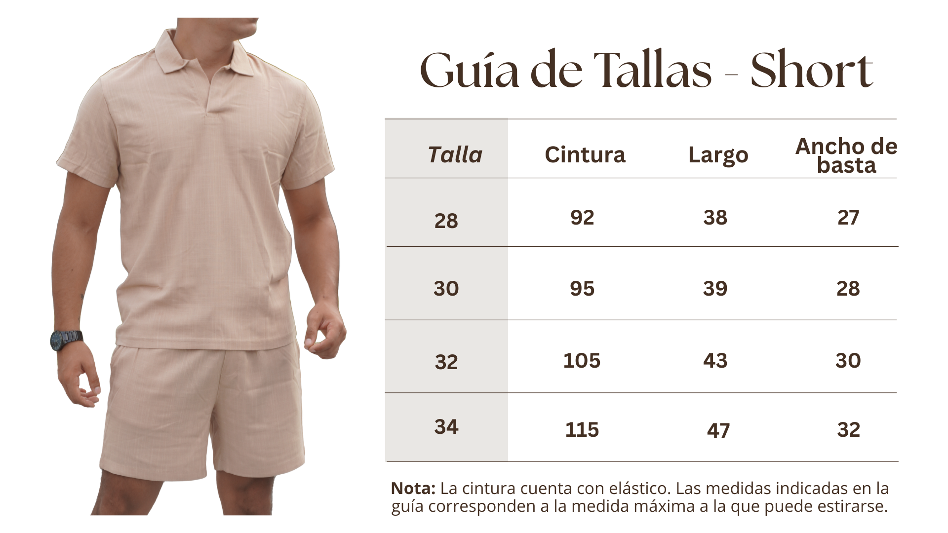 Short Lino - Negro