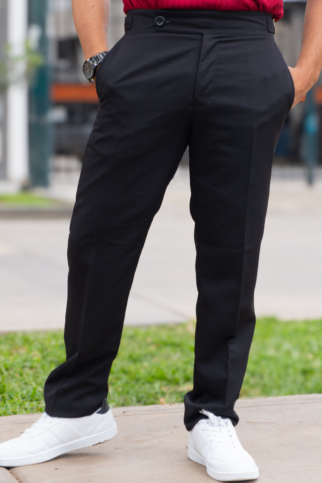 PANTALON OLD MONEY | NEGRO