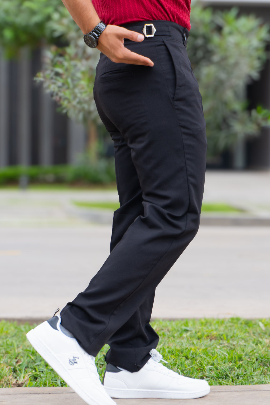 PANTALON OLD MONEY | NEGRO